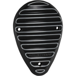 PartzBiz HD ANI-1232 - Arlen Ness Black Finned Horn Cover Cover Indian w/ 111" Thunderstroke Engine | I-1232 PartzBiz HD ANI-1232 - Arlen Ness Black Finned Horn Cover Cover Indian w/ 111" Thunderstroke Engine | I-1232
