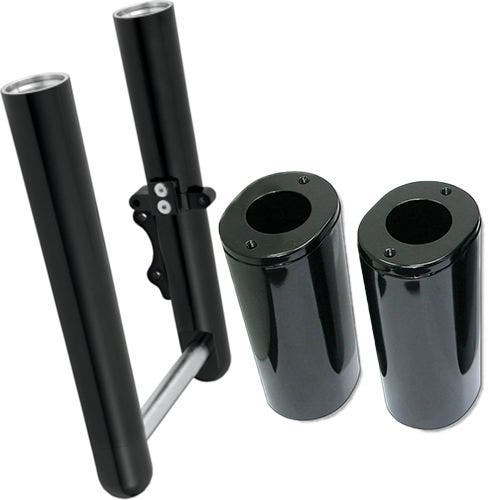 PartzBiz HD: 4423820-Arlen Ness Black Hot Legs and Fork Boot Slider Covers Package Touring FL 00-07 0403-0032 688838 04030032  road street king electra glide tour