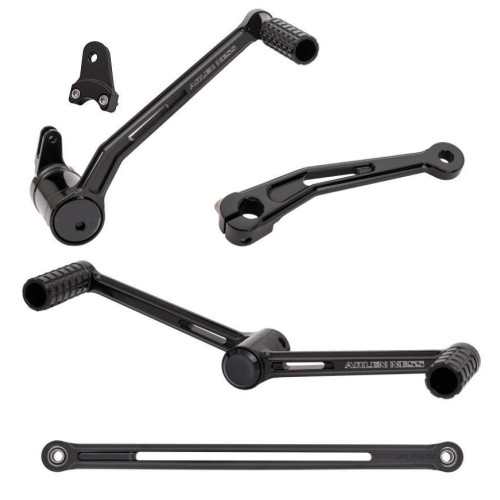 PartzBiz HD: 4423838-Arlen Ness Black SpeedLiner Heel Toe Brake Shift Foot Controls Harley FLH 00-07 | 420-103 & 420-107 PartzBiz HD: 4423838-Arlen Ness Black SpeedLiner Heel Toe Brake Shift Foot Controls Harley FLH 00-07 | 420-103 & 420-107