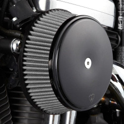 PartzBiz HD AN50-337 - Arlen Ness Black Stage 1 Big Sucker Air Stainless Filter w/ Cover Harley 93-99 | 50-337 PartzBiz HD AN50-337 - Arlen Ness Black Stage 1 Big Sucker Air Stainless Filter w/ Cover Harley 93-99 | 50-337