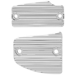 PartzBiz HD ANI-1227 - Arlen Ness Chrome 10 Gauge Master Cylinder Front & Rear Cover Kit Indian Scout | I-1227 PartzBiz HD ANI-1227 - Arlen Ness Chrome 10 Gauge Master Cylinder Front & Rear Cover Kit Indian Scout | I-1227