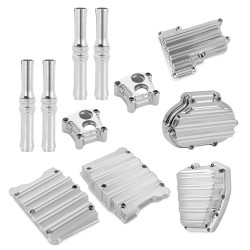 PartzBiz HD AN91-123 - Arlen Ness Chrome 10 Gauge Motor Transmission Engine Cover Package Cable 08-16 | 91-123 PartzBiz HD AN91-123 - Arlen Ness Chrome 10 Gauge Motor Transmission Engine Cover Package Cable 08-16 | 91-123
