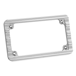 PartzBiz HD AN12-135 - Arlen Ness Chrome 10-Gauge Ness 4x7 License Plate Frame for Harley & Metric | 12-135 PartzBiz HD AN12-135 - Arlen Ness Chrome 10-Gauge Ness 4x7 License Plate Frame for Harley & Metric | 12-135