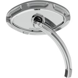 PartzBiz HD AN13-133 - Arlen Ness Chrome Beveled Short Stem Right Side Handlebar Mirror Harley / Metric | 13-133 PartzBiz HD AN13-133 - Arlen Ness Chrome Beveled Short Stem Right Side Handlebar Mirror Harley / Metric | 13-133
