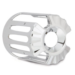 PartzBiz HD AN03-488 - Arlen Ness Chrome Deep Cut Oil Filter Cover for Harley Twin Cam Models | 03-488 PartzBiz HD AN03-488 - Arlen Ness Chrome Deep Cut Oil Filter Cover for Harley Twin Cam Models | 03-488