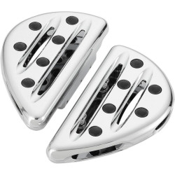 PartzBiz HD AN06-837 - Arlen Ness Chrome Deep Cut Passenger Floorboards for Harley FLH FLST FLD | 06-837 PartzBiz HD AN06-837 - Arlen Ness Chrome Deep Cut Passenger Floorboards for Harley FLH FLST FLD | 06-837