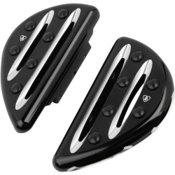 PartzBiz HD AN06-831 - Arlen Ness Black Deep Cut Passenger Floorboards for Harley FLH FLST FLD | 06-831 PartzBiz HD AN06-831 - Arlen Ness Black Deep Cut Passenger Floorboards for Harley FLH FLST FLD | 06-831
