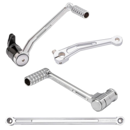 PartzBiz HD: 4423664-Arlen Ness 420-105 Chrome Speedliner เท้าควบคุม Toe Shifter Harley 08-up FLH | 420-105