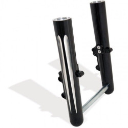 PartzBiz HD AN06-511 - Arlen Ness ขาตะเกียบร้อน Lower Sliders Dual Disc Deep Cut Black Harley 08-13 FL | 06-511 PartzBiz HD AN06-511 - Arlen Ness ขาตะเกียบร้อน Lower Sliders Dual Disc Deep Cut Black Harley 08-13 FL | 06-511