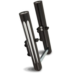 PartzBiz HD AN06-527 - Arlen Ness Hot Fork Legs Lower Sliders Single Side Deep Cut Black Harley 00-07 | 06-527 PartzBiz HD AN06-527 - Arlen Ness Hot Fork Legs Lower Sliders Single Side Deep Cut Black Harley 00-07 | 06-527