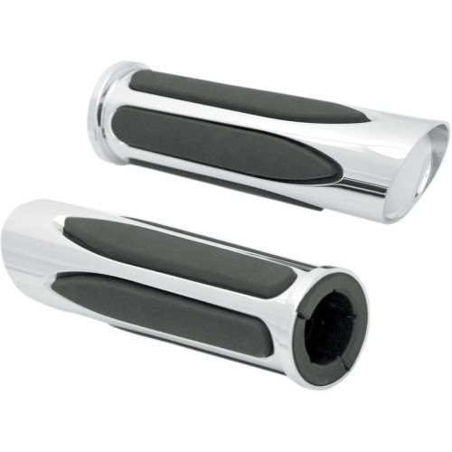 PartzBiz HD: 4423612-Arlen Ness Deep Cut Chrome Comfort Hand Grips M-1052 Honda Kawasaki Yamaha | M-1052 PartzBiz HD: 4423612-Arlen Ness Deep Cut Chrome Comfort Hand Grips M-1052 Honda Kawasaki Yamaha | M-1052