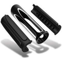 PartzBiz HD AN07-051 - Arlen Ness 07-051 Black Deep Cut Comfort Hand Grips 84-17 Harley Cable Throttle 06300975 0630-0975 262948 PartzBiz HD AN07-051 - Arlen Ness 07-051 Black Deep Cut Comfort Hand Grips 84-17 Harley Cable Throttle 06300975 0630-0975 262948