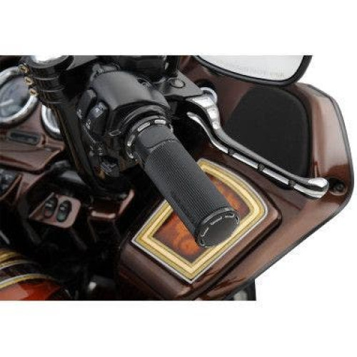 PartzBiz HD: 4423593-Arlen Ness Fusion Black Slot Track Hand Grips Harley Throttle By Wire Models | 07-303 PartzBiz HD: 4423593-Arlen Ness Fusion Black Slot Track Hand Grips Harley Throttle By Wire Models | 07-303