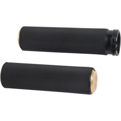 PartzBiz HD AN07-334 - Arlen Ness Fusion Brass Knurled Hand Grips Harley Throttle By Wire Models | 07-334 PartzBiz HD AN07-334 - Arlen Ness Fusion Brass Knurled Hand Grips Harley Throttle By Wire Models | 07-334