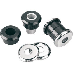 PartzBiz HD AN08-005 - Arlen Ness Heavy Duty Chrome Polyurethane Riser Bushings Harley  Big Twin 84-15 | 08-005