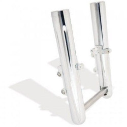 PartzBiz HD AN06-512 - Arlen Ness ขาตะเกียบร้อน Lower Sliders Dual Disc Deep Cut Chrome Harley 00-07 FL | 06-512 PartzBiz HD AN06-512 - Arlen Ness ขาตะเกียบร้อน Lower Sliders Dual Disc Deep Cut Chrome Harley 00-07 FL | 06-512