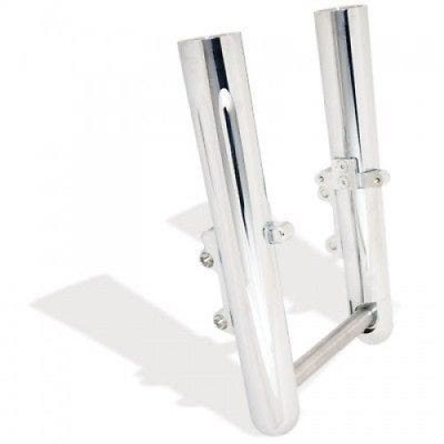 PartzBiz HD: 4423577-Arlen Ness Hot Fork Legs Lower Sliders Dual Disc Deep Cut Chrome Harley 00-07 FL | 06-512