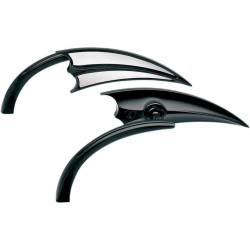 PartzBiz HD AN13-028/AN13-029 - Arlen Ness Micro Black Scoop Left & Right Side Mirror Set Harley Metric Pair PartzBiz HD AN13-028/AN13-029 - Arlen Ness Micro Black Scoop Left & Right Side Mirror Set Harley Metric Pair