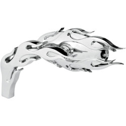 PartzBiz HD AN13-070/AN13-071 - Arlen Ness Micro Chrome Flamed Left & Right Side Mirror Set Harley Metric Pair PartzBiz HD AN13-070/AN13-071 - Arlen Ness Micro Chrome Flamed Left & Right Side Mirror Set Harley Metric Pair