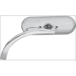 PartzBiz HD AN13-406 - Arlen Ness Micro Chrome Mini Oval Left Side Mirror Harley or Metric EACH | 13-406 PartzBiz HD AN13-406 - Arlen Ness Micro Chrome Mini Oval Left Side Mirror Harley or Metric EACH | 13-406