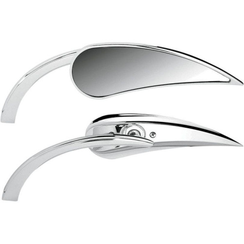 PartzBiz HD: 4423518-Arlen Ness Micro Chrome RAD II Teardrop Left & Right Side Set Mirror Harley or Metric Pair PartzBiz HD: 4423518-Arlen Ness Micro Chrome RAD II Teardrop Left & Right Side Set Mirror Harley or Metric Pair