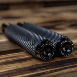 PartzBiz HD ANRC-400-006 - Arlen Ness Rough Crafts Black Knurled Front Foot Pegs Harley Softail 18-Up PartzBiz HD ANRC-400-006 - Arlen Ness Rough Crafts Black Knurled Front Foot Pegs Harley Softail 18-Up