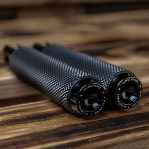 PartzBiz HD: 4423443-Arlen Ness Rough Crafts Black Knurled Front Foot Pegs Harley Softail 18-Up PartzBiz HD: 4423443-Arlen Ness Rough Crafts Black Knurled Front Foot Pegs Harley Softail 18-Up