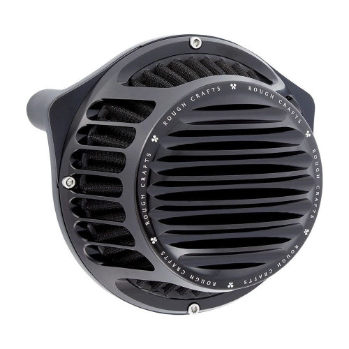 PartzBiz HD: 4423452-Arlen Ness Rough Crafts Black Round Air Cleaner Twin Cam 00-17 PartzBiz HD: 4423452-Arlen Ness Rough Crafts Black Round Air Cleaner Twin Cam 00-17