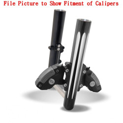 PartzBiz HD AN06-529 - Arlen Ness Hot Fork Legs Dual Caliper Single Side Smooth Black Harley 08-13 FLH | 06-529 PartzBiz HD AN06-529 - Arlen Ness Hot Fork Legs Dual Caliper Single Side Smooth Black Harley 08-13 FLH | 06-529