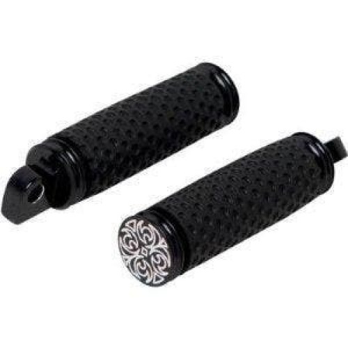 PartzBiz HD: 4423403-Arlen Ness Soft Touch Billet Engraved Black Dimpled Footpegs for Harley | AN06-156 PartzBiz HD: 4423403-Arlen Ness Soft Touch Billet Engraved Black Dimpled Footpegs for Harley | AN06-156