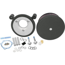 PartzBiz HD AN18-821 - Arlen Ness Wrinkle Black Stage II Air Cleaner w/ Cover Stan Filter Harley 08-16 | 18-821 PartzBiz HD AN18-821 - Arlen Ness Wrinkle Black Stage II Air Cleaner w/ Cover Stan Filter Harley 08-16 | 18-821