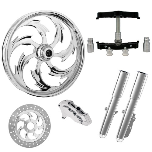 PartzBiz HD: 4423371-Assault Chrome 23" Wheel Tire Single Side w/ Raked Triple Trees Lowers & Sliders | ASSAULT-SNGL-CHR-KIT-23PCKG PartzBiz HD: 4423371-Assault Chrome 23" Wheel Tire Single Side w/ Raked Triple Trees Lowers & Sliders | ASSAULT-SNGL-CHR-KIT-23PCKG