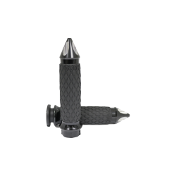 PartzBiz HD AG-DIA-65-AN-SPIKE - ปลอกแฮนด์ยาง Avon Black Ano Spike Diamond สำหรับ Harley Cable Throttle | DIA-65-AN-สไปค์ PartzBiz HD AG-DIA-65-AN-SPIKE - ปลอกแฮนด์ยาง Avon Black Ano Spike Diamond สำหรับ Harley Cable Throttle | DIA-65-AN-สไปค์