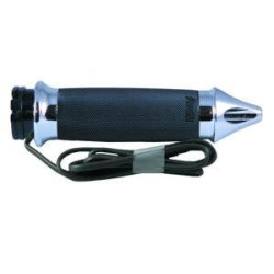 PartzBiz HD AG-CC-85-CH-S-F-HT - Avon Custom Contour Chrome Spike Heated Grips for Harley Throttle By Wire Models | CC-85-CH-S-F-HT PartzBiz HD AG-CC-85-CH-S-F-HT - Avon Custom Contour Chrome Spike Heated Grips for Harley Throttle By Wire Models | CC-85-CH-S-F-HT