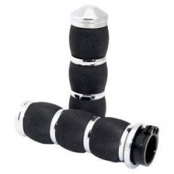 PartzBiz HD AG-AIR-90 - Avon Grips Chrome Air Cushion Grips for Harley Cable Control | AIR-90 PartzBiz HD AG-AIR-90 - Avon Grips Chrome Air Cushion Grips for Harley Cable Control | AIR-90