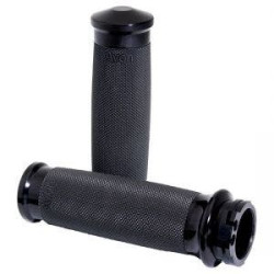 PartzBiz HD AG-CC-86-ANO - Avon Grips Custom Contour Black Anodized Hand Grips for Harley Cable | CC-86-ANO PartzBiz HD AG-CC-86-ANO - Avon Grips Custom Contour Black Anodized Hand Grips for Harley Cable | CC-86-ANO