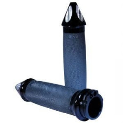 PartzBiz HD AG-CC-86-ANO-SPIKE - Avon Grips Custom Contour Black Anodized Spike Hand Grips for Harley Cable | CC-86-ANO-SPIKE PartzBiz HD AG-CC-86-ANO-SPIKE - Avon Grips Custom Contour Black Anodized Spike Hand Grips for Harley Cable | CC-86-ANO-SPIKE