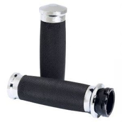 PartzBiz HD AG-CC-85-CH-FLY - Avon Grips Custom Contour Chrome Hand Grips for Harley Throttle By Wire | CC-85-CH-FLY PartzBiz HD AG-CC-85-CH-FLY - Avon Grips Custom Contour Chrome Hand Grips for Harley Throttle By Wire | CC-85-CH-FLY