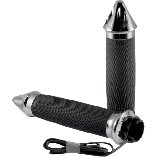 PartzBiz HD: 4423287-Avon Grips Heated Chrome Air Custom Spike Grips สำหรับรุ่นอินเดียปี 2014-2015 | MT-IN-CC-85-SH PartzBiz HD: 4423287-Avon Grips Heated Chrome Air Custom Spike Grips สำหรับรุ่นอินเดียปี 2014-2015 | MT-IN-CC-85-SH