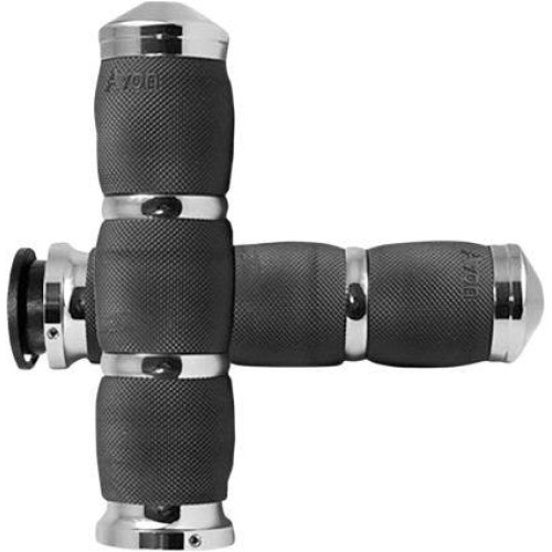 PartzBiz HD: 4423261-Avon IN-TO-AIR-90-CH เบาะลมกำมะหยี่ Chrome 3 Ring Hand Grips Indian 18-20 | ในอากาศ-90-CH