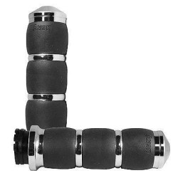 PartzBiz HD AG-AIR-93-FLY - Avon Grips Chrome Velvet Air Cushion Hand Grips for Harley TBW Touring & Softail | AIR-93-FLY PartzBiz HD AG-AIR-93-FLY - Avon Grips Chrome Velvet Air Cushion Hand Grips for Harley TBW Touring & Softail | AIR-93-FLY