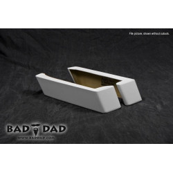 PartzBiz HD BAD-SBAG-EXT-2-DUAL - Bad Dad 2" Saddlebag Extensions Dual Cutouts for Harley / Road Star Models 93-13