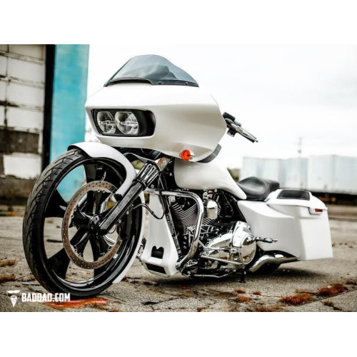 PartzBiz HD: 4423114-Bad Dad 26" Wrap Front Fender for Harley Softail FLST Models 81132-3