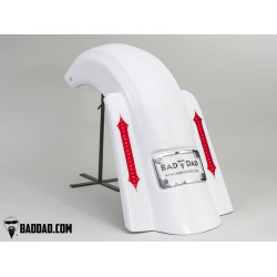 PartzBiz HD BAD-81047 - Bad Dad 81047 Summit Stretched Fender & Bag Kit w/ Lights Harley Touring 14-Up electra street road glide king best new custom bagger dresser upgrade harley davidson