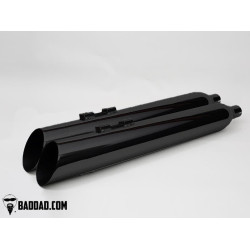 PartzBiz HD BAD-81124-1 - Bad Dad 81124-1 Black Competition Series Dual 4" Slip On Pipes Harley FL 95-16 full fuel system exhaust air cleaner filter tuner performance best fou PartzBiz HD BAD-81124-1 - Bad Dad 81124-1 Black Competition Series Dual 4" Slip On Pipes Harley FL 95-16 full fuel system exhaust air cleaner filter tuner performance best fou