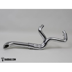 PartzBiz HD BAD-81211-2ANGTIP - Bad Dad 81211-2 Chrome Competition Series 2-into-1 Exhaust for Harley FL 95-19 full fuel system exhaust air cleaner filter tuner performance best fou PartzBiz HD BAD-81211-2ANGTIP - Bad Dad 81211-2 Chrome Competition Series 2-into-1 Exhaust for Harley FL 95-19 full fuel system exhaust air cleaner filter tuner performance best fou
