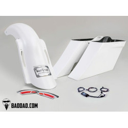 PartzBiz HD BAD-81250 - Bad Dad 81250 Build-Your-Own Competition Fender & Saddlebag Kit HD Touring 14-Up