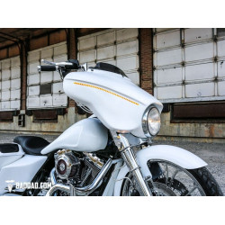 PartzBiz HD BAD-81236-2 - Bad Dad 900 Series Gloss Black Front LED Billet Turn Signals Harley FL Touring BAD-900FTS-GB-TOUR PartzBiz HD BAD-81236-2 - Bad Dad 900 Series Gloss Black Front LED Billet Turn Signals Harley FL Touring BAD-900FTS-GB-TOUR