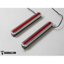 PartzBiz HD BAD-905-CH - Bad Dad 905 Custom LED Filler Panel Turn Signals Taillights Chrome Bezel Harley | BAD-905-CH PartzBiz HD BAD-905-CH - Bad Dad 905 Custom LED Filler Panel Turn Signals Taillights Chrome Bezel Harley | BAD-905-CH