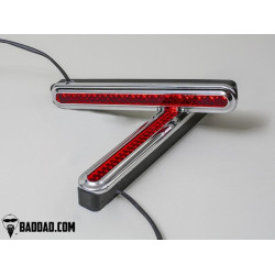 PartzBiz HD BAD-957-CH - Bad Dad 957 Custom LED Filler Panel Turn Signals Taillights Chrome Bezel Harley | BAD-957-CH PartzBiz HD BAD-957-CH - Bad Dad 957 Custom LED Filler Panel Turn Signals Taillights Chrome Bezel Harley | BAD-957-CH